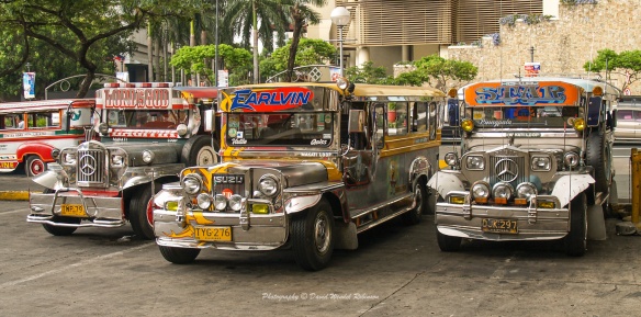 Jeepney at the Ayala terminal in Makati,
